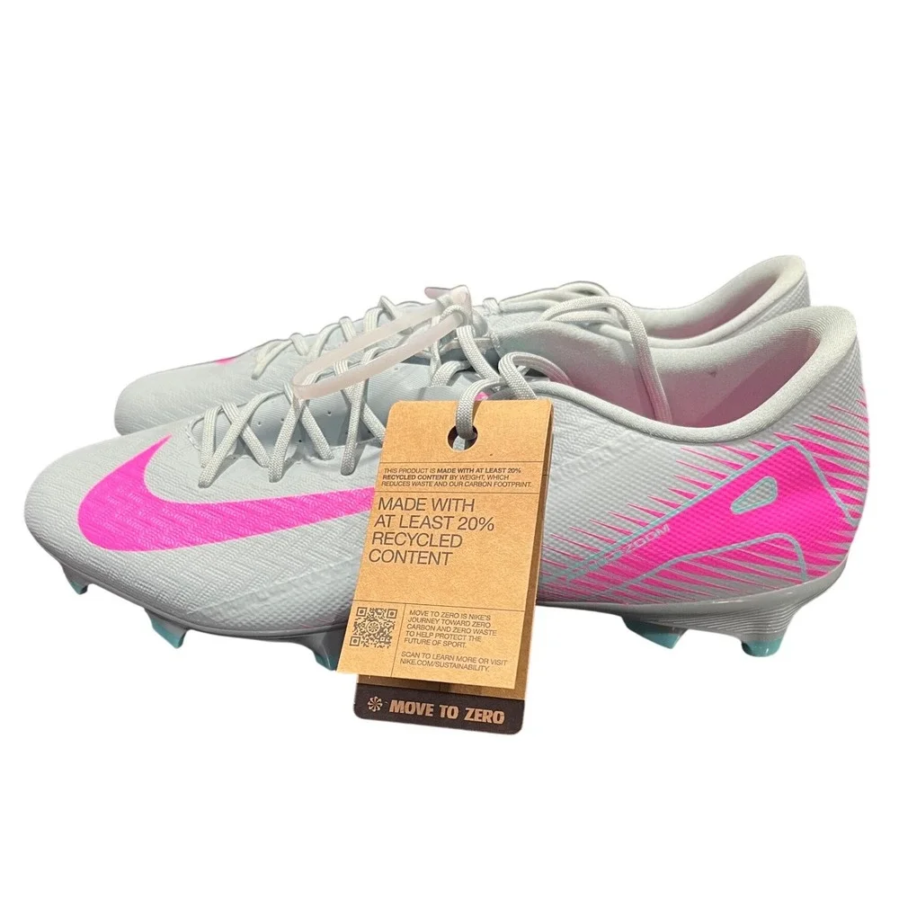 Nike Zoom Mercurial Vapor 15 Academy‎ FG MG Soccer Cleats Silver Pink DJ5631-001